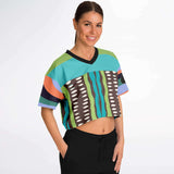 Trinidad Crop Jersey Cropped Football Jersey - AOP - Thathoodyshop