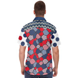 Liberty Pebble S/S Button Down Shirt Short Sleeve Button Down Shirt - AOP - Thathoodyshop
