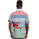 Flamingo Road S/S Button Down Shirt Short Sleeve Button Down Shirt - AOP - Thathoodyshop
