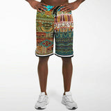 Mother Lode African Print Basketball Shorts Basketball Shorts - Thathoodyshop