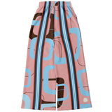 Pink Geo Striped Gallagher SW Bellbottoms Flare Leg Pants - Thathoodyshop