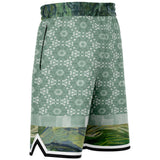 Morning Glory Shorts Basketball Short Rib - AOP - Thathoodyshop