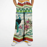 Green Peacock Flare Leg Joggers Flare Joggers - Thathoodyshop