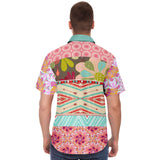 Summer of Love S/S Button Down Shirt Short Sleeve Button Down Shirt - AOP - Thathoodyshop