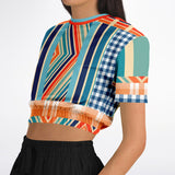 Salsa Time Short Sleeve Cropped Sweater Cropped Short Sleeve Sweatshirt - Thathoodyshop