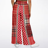 Jersey Salsa SW Polka Patchwork Stretchy Phat Bellbottoms Flare Leg Pants - Thathoodyshop
