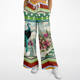 Green Peacock Flare Leg Joggers Flare Joggers - Thathoodyshop