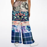 Dolores Park Paisley Plaid Bellbottoms Flare Leg Pants - Thathoodyshop