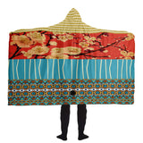 Sukiyaki Sherpa Fleece Hooded Blanket (3 Size Options) Hooded Blanket - AOP - Thathoodyshop