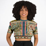My Mosaic Life Cropped Sweater Cropped Short Sleeve Sweater - Thathoodyshop