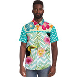 The Catamaran S/S Button Down Shirt Short Sleeve Button Down Shirt - AOP - Thathoodyshop