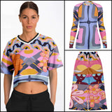 Bahama Mama Crop Jersey Cropped Football Jersey - AOP - Thathoodyshop