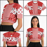 Red Crimson Cropped Sweater Cropped Sweater - Thathoodyshop
