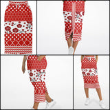 Red Crimson Maxi Skirt Maxi Skirt - Thathoodyshop