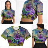 Purple Fusion Cropped Sweater Cropped Sweater - Thathoodyshop