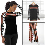 Gold Line Black Fashion Rashguard Top Rashguard - Thathoodyshop