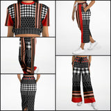 Gold Line Red DLX Flare Leg Joggers Flare Joggers - Thathoodyshop