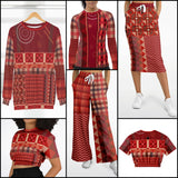 Toscana Red Fashion Rashguard Top Rashguard - Thathoodyshop