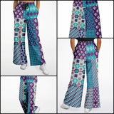 Purple Jetson Flare Leg Joggers Joggers - Thathoodyshop