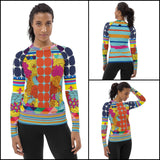 Queenie Fashion Rashguard Top Rashguard - Thathoodyshop