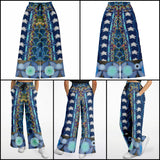 Dahlia Lama Flare Leg Joggers Athletic Flare Jogger - AOP - Thathoodyshop