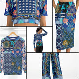 Dahlia Lama Fashion Rashguard Top Rashguard - Thathoodyshop