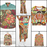 Infinity Squared S/S Button Down Shirt Short Sleeve Button Down Shirt - AOP - Thathoodyshop