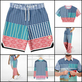 Flamingo Road Unisex Basketball Shorts Basketball Short Rib - AOP - Thathoodyshop