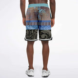 Steampunk Warrior Basketball Shorts Basketball Short Rib - AOP - Thathoodyshop