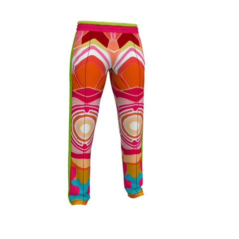 Abstract Cabbage Rose Unisex Track Pants Mens Tracksuit Trousers - Thathoodyshop