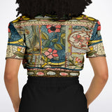 My Mosaic Life Cropped Sweater Cropped Short Sleeve Sweater - Thathoodyshop