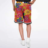 Blossom Hill Basketball Shorts Basketball Short Rib - AOP - Thathoodyshop