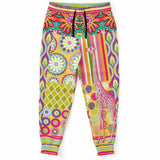 Hello Janis! Yellow Patchwork Unisex Eco-Poly Joggers Jogger - Thathoodyshop