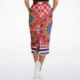 Hippy-Dippy Plaid Long Pocket Skirt Long Pocket Skirt - Thathoodyshop