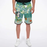 My Little Mermaid Basketball Shorts Basketball Short Rib - AOP - Thathoodyshop