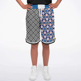 It's About Time Basketball Shorts Basketball Short Rib - AOP - Thathoodyshop