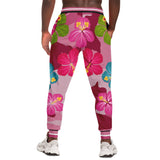 THS Pink Camo Kitty Fleece Joggers Joggers - Thathoodyshop