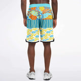 Blue Bullwinkle Basketball Shorts Basketball Short Rib - AOP - Thathoodyshop