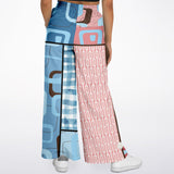 Pink Geo Retro SW Patchwork Bellbottoms Bellbottoms - Thathoodyshop