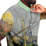 Gone Sailing S/S Button Down Shirt Short Sleeve Button Down Shirt - AOP - Thathoodyshop
