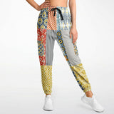 Tallulah Bankhead Yellow Patchwork Unisex Cargo Sweats Cargo Pants - Thathoodyshop