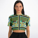 Hypnotic Zen Cropped Sweater Cropped Short Sleeve Sweater - Thathoodyshop