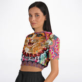 Princess Tea Time Cropped Sweater Cropped Sweater - Thathoodyshop