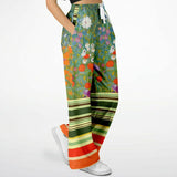 Secret Garden Floral Stretchy Phat Bellbottoms Bellbottoms - Thathoodyshop