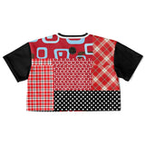 Red Pacific Palisades Crop Jersey Cropped Football Jersey - Thathoodyshop