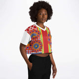 Hippy-Dippy Crop Jersey Cropped Football Jersey - Thathoodyshop