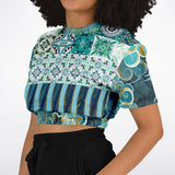 Green Meknes Cropped Sweater Cropped Sweater - Thathoodyshop