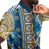 Blue Royale S/S Button Down Shirt Short Sleeve Button Down Shirt - AOP - Thathoodyshop