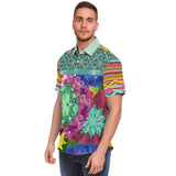 Glorious Breeze S/S Button Down Shirt Short Sleeve Button Down Shirt - AOP - Thathoodyshop