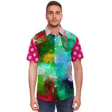 Jubilee's Garden S/S Button Down Shirt Short Sleeve Button Down Shirt - AOP - Thathoodyshop
